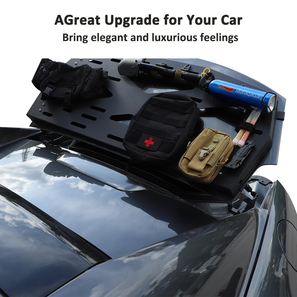 Plaque De Séparation Pour Mazda MX5 RF 2015-2019 - Rangement Boîte à Gants - Organisateur Vertical/Horizontal - Plastique ABS Noir
