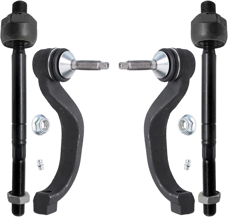 Kit de terminais de direção dianteiros Detroit Axle para Lincoln LS e Ford Thunderbird – 4 peças