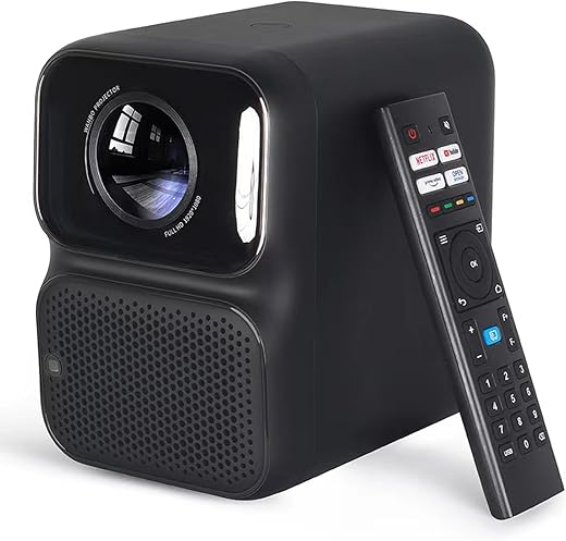 WANBO TT Fully Automatic 14900L Netflix Certified Dolby Projector for Home | Native 1080P Full HD 4K HDR | 650 ANSI | Dust Proof Engine | 4D…