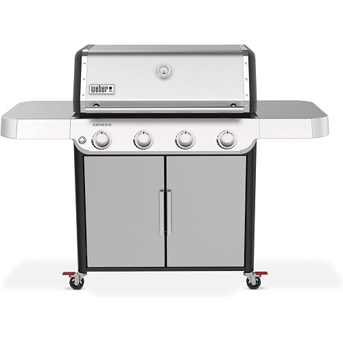 Weber® Genesis S-415 Gas Grill, Propane Grill, Stainless Steel BBQ Grill