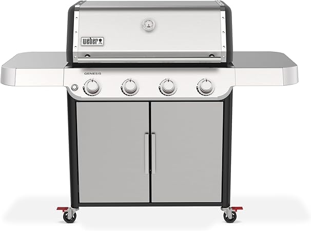 Weber Genesis S-415 Liquid Propane Gas Grill for Outdoor Cooking,
