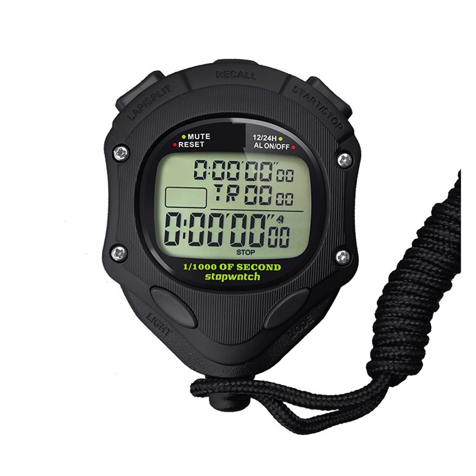 Digital Stopwatch Timer Multifuction Handheld Training Portable Outdoor Sports Running Chronograph Precision Timing