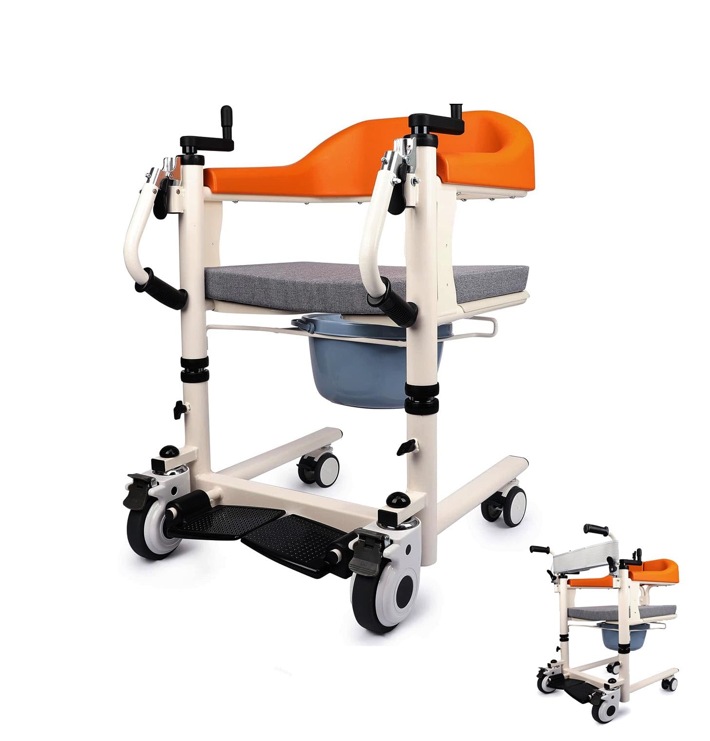 Genérico Taburete de Ducha para Silla de Ruedas, Ayuda para elevar Pacientes, Elevador portátil para Pacientes, Silla de Ruedas Ligera para cabecera, Elevador de Silla de Ruedas para Coche, Elevador