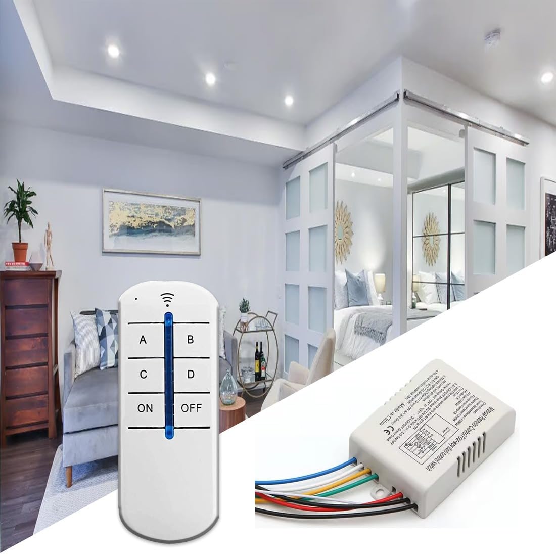 See full amazon price history chart for Imaashi Smart 4-Way 220V-240V Digital Light Switch with RF Remote Control - Wireless Wall Switch for Easy ON/Off Suitable for Home Office Bedroom Hall Kitchen etc. Imaashi Smart 4-Way 220V-240V Digital Light Switch with RF Remote Control - Wireless Wall Switch for Easy ON/Off Suitable for Home Office Bedroom Hall Kitchen etc. (B0D5HC2DKG) Amazon Price History, Amazon Price Tracker