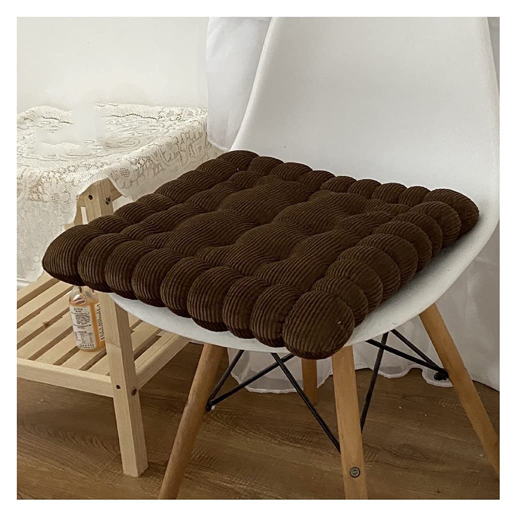 Coussin de siège de couleur pure et velours côtelé haut de gamme pour intérieur chic