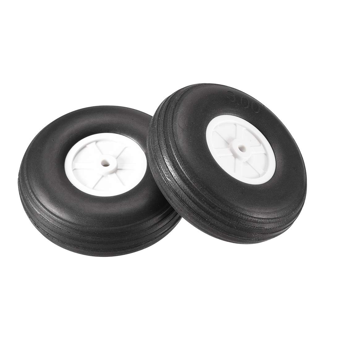 XYWHPGV Lot de 4 roues de pneu en polyuréthane pour maquette d'avion RC 76 mm (92b2f 66730 6907f 85faa 0f67c 20f8a