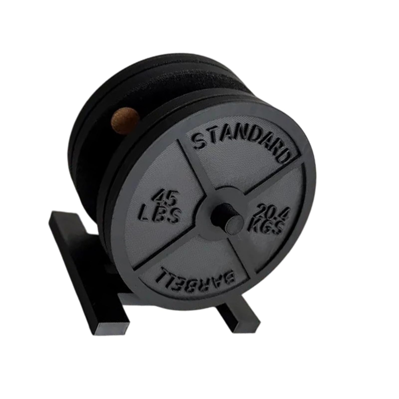 QIAOLIDA ABS Weight Plate Coasters Set With Holder Barbell Bumper Plate Drink Coasters For Stable Drink Placement