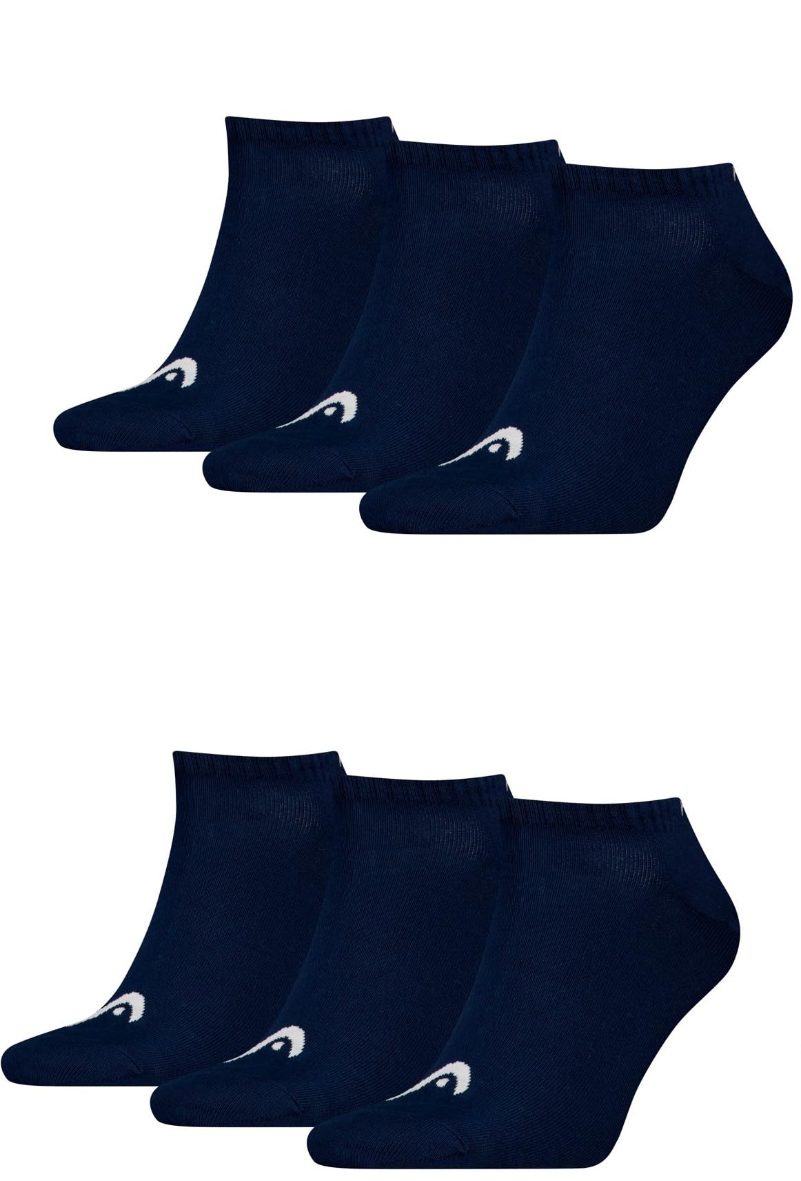 HEAD Men's Women's All Sports Trainer Socks 6 Pairs, navy, 43-46