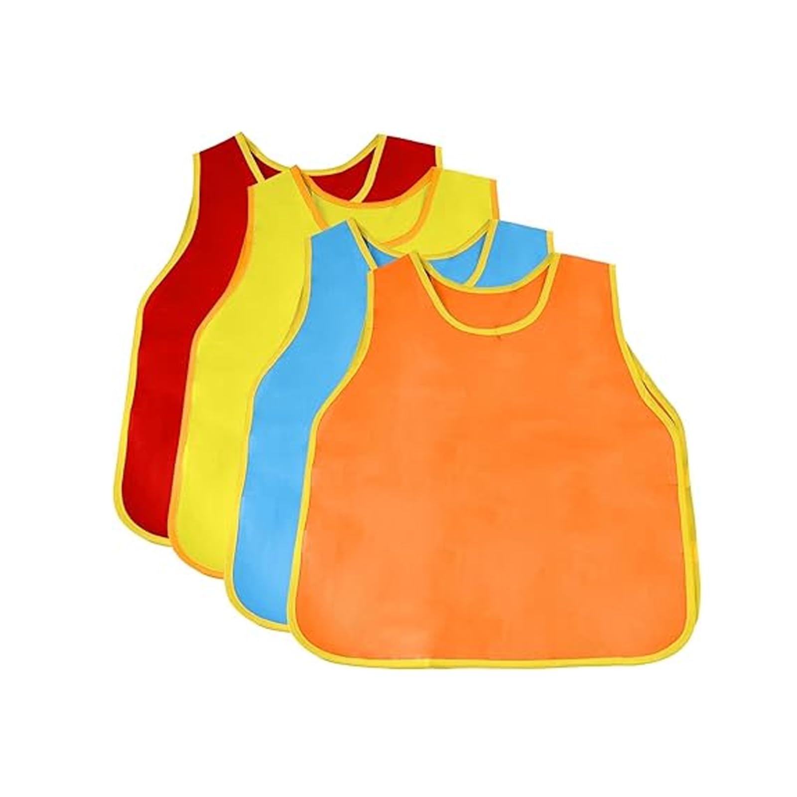ZIJIAZHENG 4 Pack Smock For Kids,Children Waterproof Art Smock Painting Feeding, Kids Painting Apron Handwork,Cooking, Children'S Aprons，Toddler Paint Smock For Painting Or As Gifts
