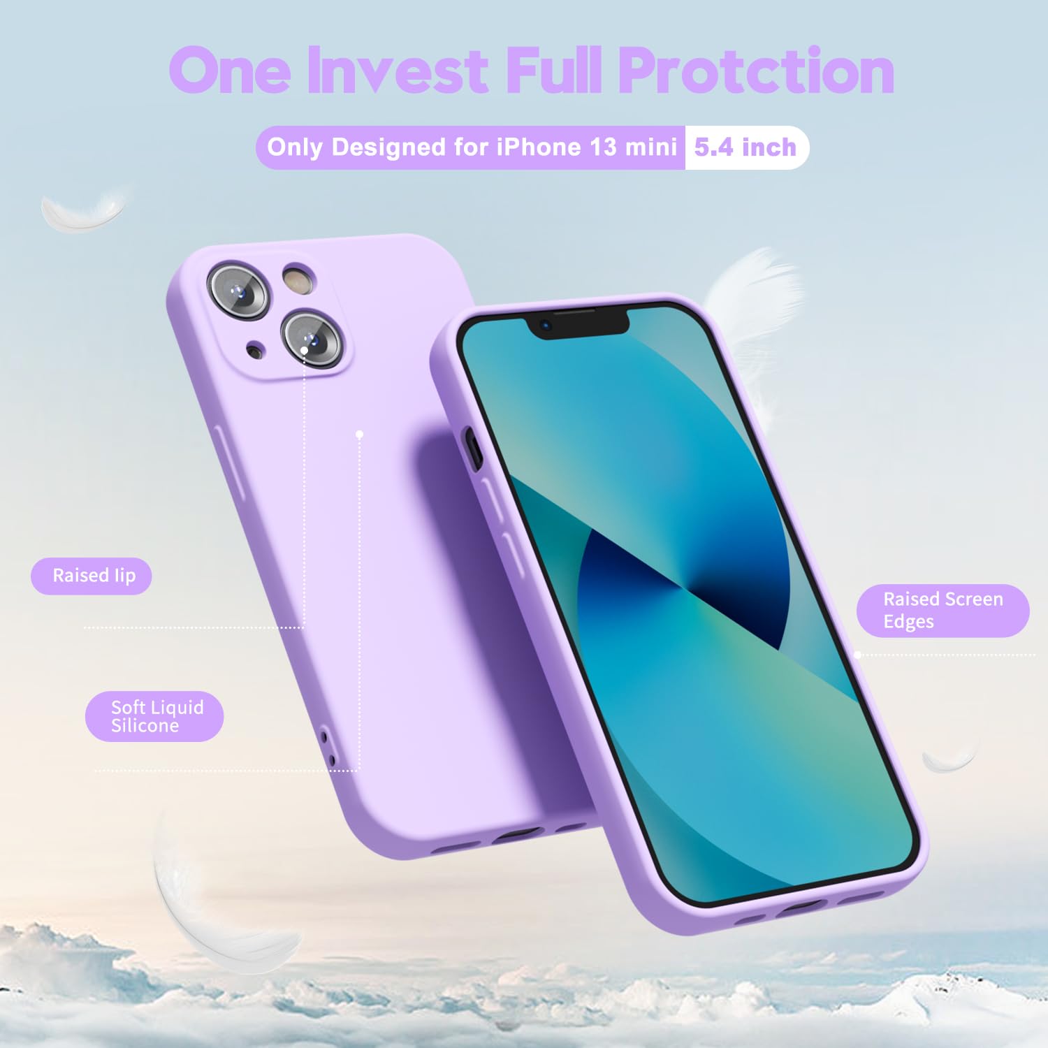 oakxco for iPhone 16 Pro Max Case Liquid Silicone, Soft Rubber Gel Elegant Aesthetic Basic Simple Cover, Cute Thin Slim TPU Matte Solid Color Plain Smooth Case for Women Girl, Light Pink — view 1698