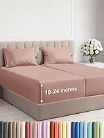 Vista 195 de Extra Deep Pocket Split King Sheets - 5 Piece Breathable & Cooling Bed Sheets - Hotel Luxury Bed Sheet Set - Soft, Wrinkle Free & Comfy - Easily