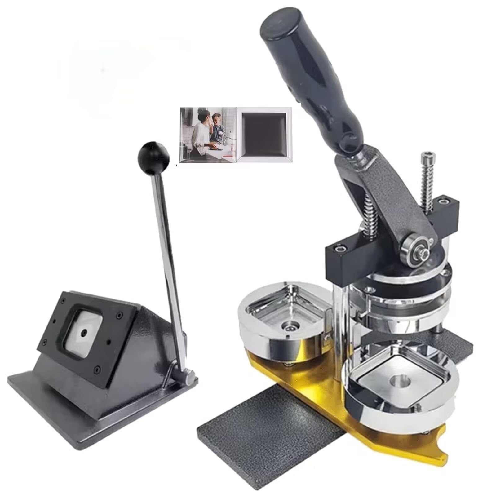 MYUYEE Magnet Making Machine, Badge Maker Machine, Badge Maker, Badge Making Machine, Fridge Magnet Magnet Maker Machine, Square Fridge Magnet Maker