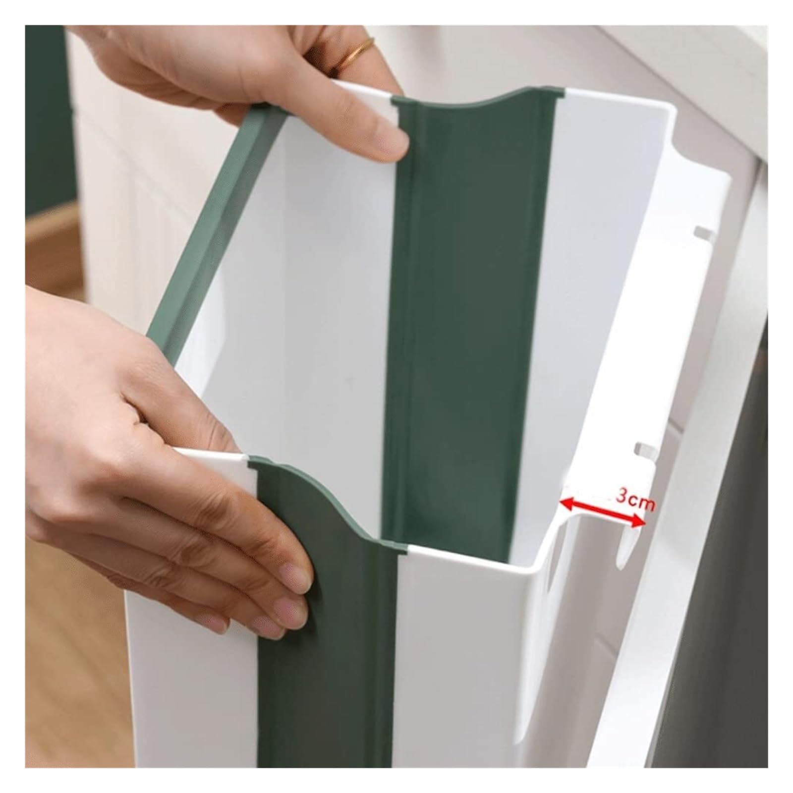 Küchenabfalleimer Hängender Mülleimer, zusammenklappbarer Mülleimer for die Küchenschranktür im Schrank, Mülleimer unter der Waschbeckentür Mülleimer(Grey)