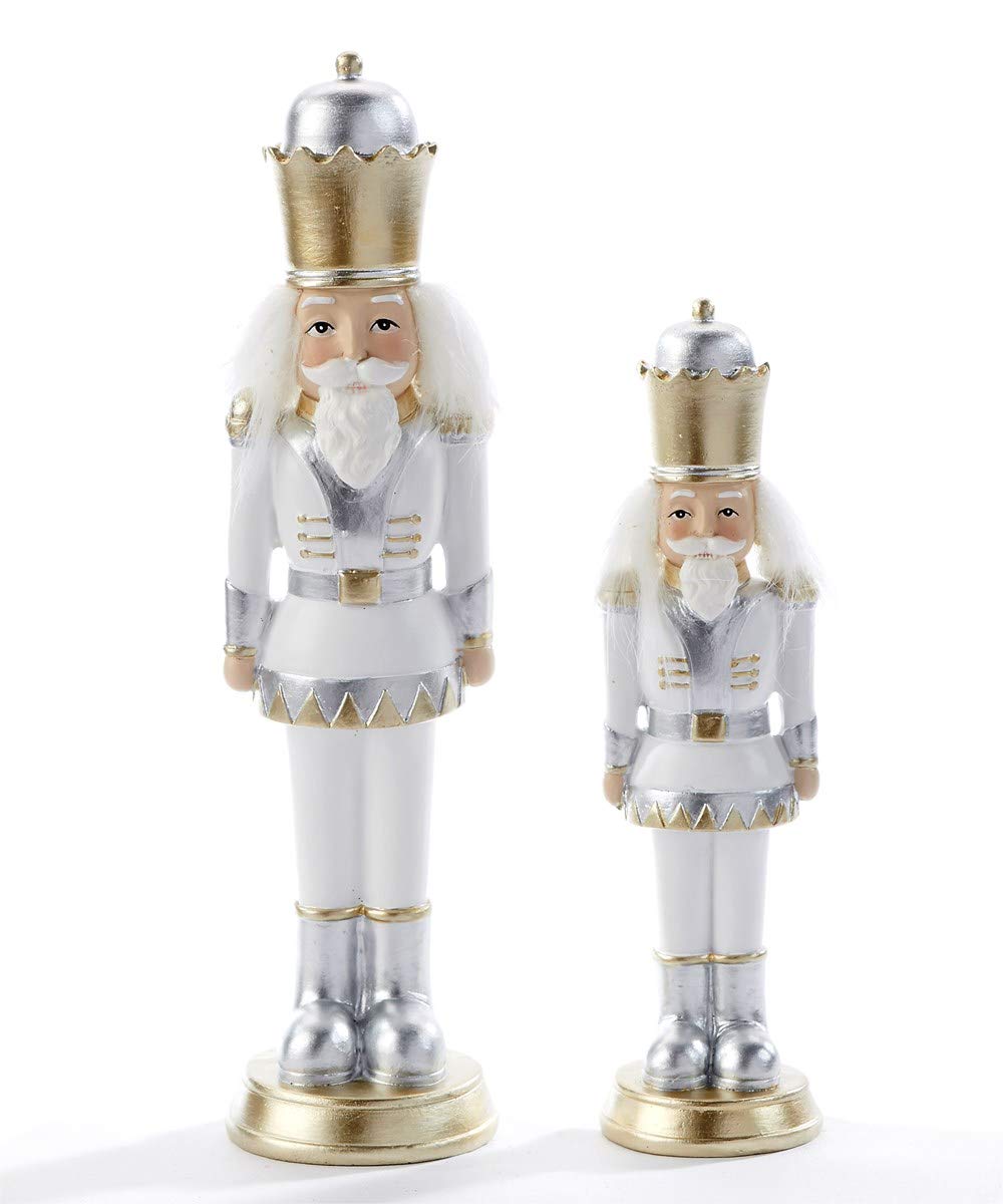 Giftcraft 665190 Nutcracker Décor, Set of 2, Polyresin
