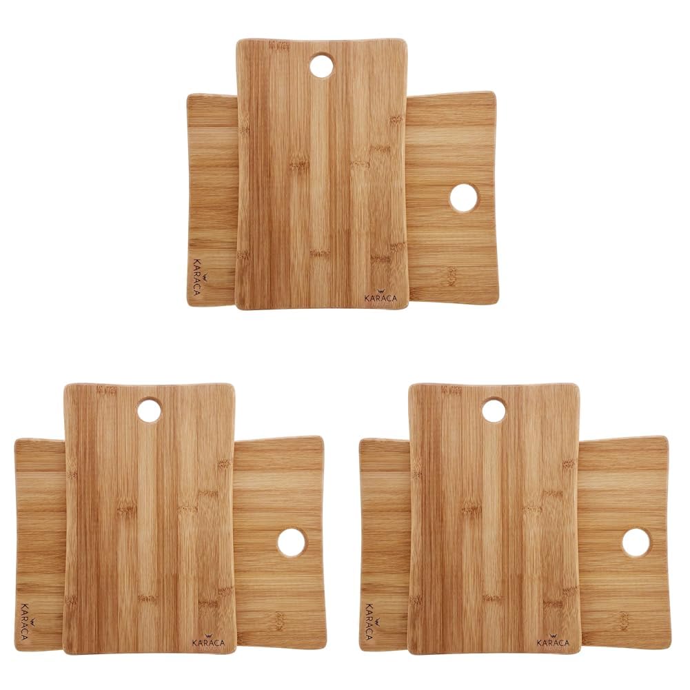 Karaca Bamboo 2'li Kesme Tahtası 3lü paket