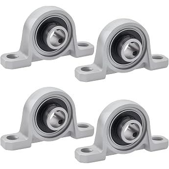 Pack of 4 Housing Bearings Vertical Pillow Block Bearing Block Ball Bearing Block Shaft Housing Bearing Shaft Bearing for Axle Shaft Machine 3D Printer 12 mm Inner Diameter
