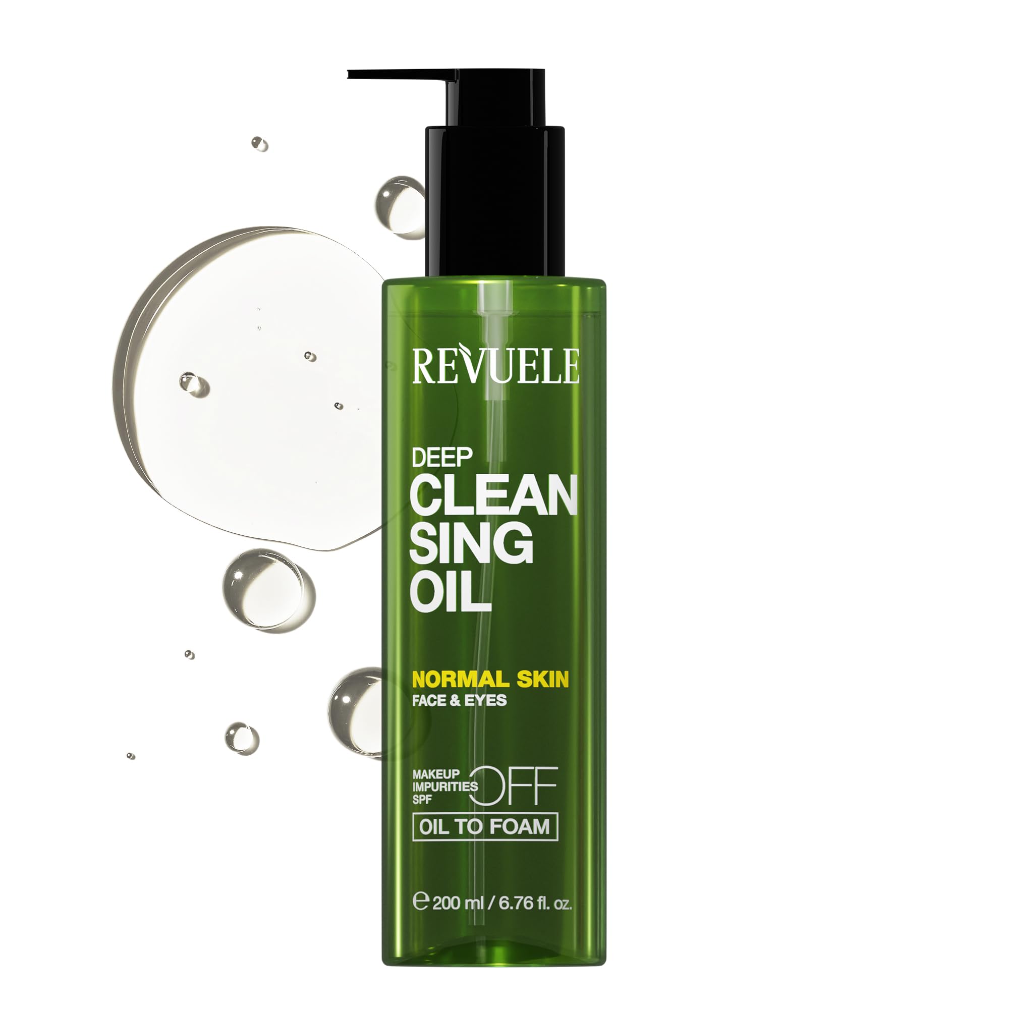 REVUELE REVUELE Olio Detergente Profondo – Struccante Viso & Occhi ad Azione Purificante, Trasforma in Schiuma, Rimuove Trucco, Sebo e Residui di Solari, Idrata e Lascia Pelle Fresca e Radiosa, 150 ml
