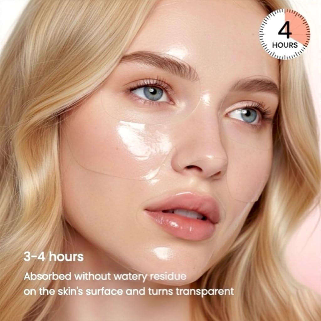 Salmon DNA PDRN Anti-Aging Jelly Gel Mask | Overnight Firming & Hydrating Face Mask for Elasticity & Glow | Korean Skincare with Niacinamide, Peptides & Hydrolyzed Collagen | 4 Pack - Image 6