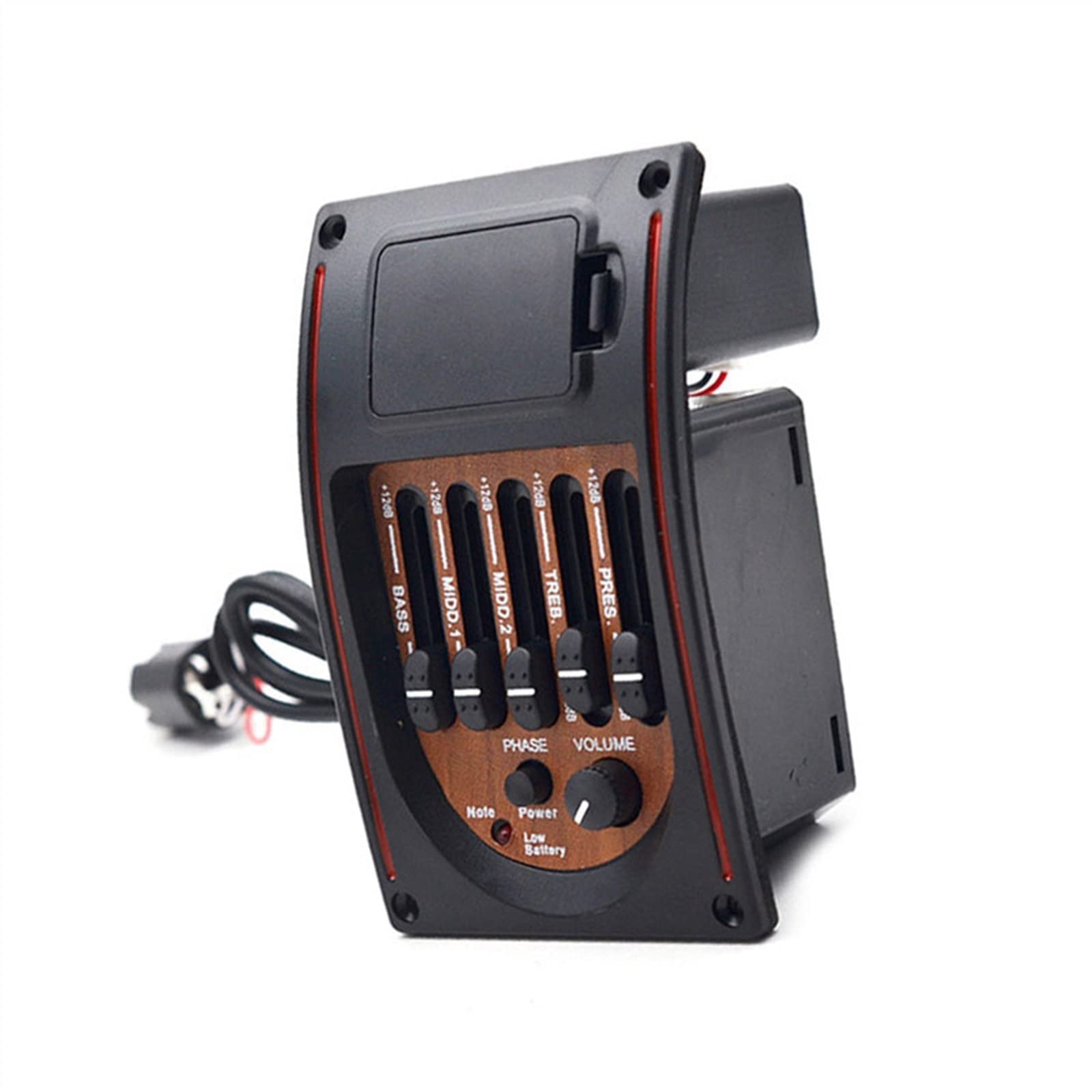 pickup per chitarra acustica 12 Set Preamplificatore Per Chitarra Acustica A 5 Bande EQ A 5 Bande Equalizzatore Pickup Sintonizzatore Piezo Pickup Per Chitarra Classica (Color : 01)