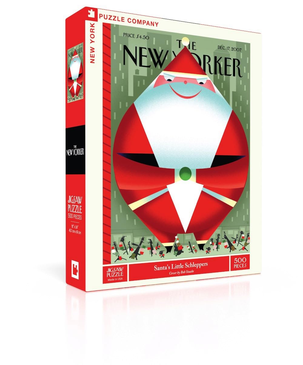 New Yorker Santa's Little Schleppers - 500 Piece Jigsaw Puzzle for Family Game Nights by Bob Staake