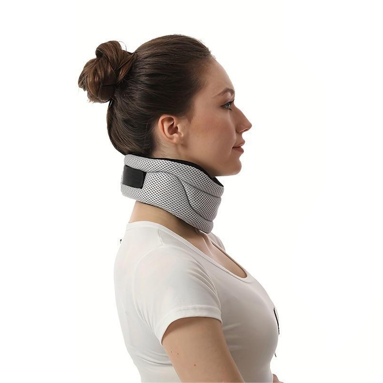 Almohada para el cuello, soporte para el cuello, evita eficazmente los ronquidos, soporte para el cuello humano, soporte para el cuello asistido por el sueño, transpirable y protección contra la baja