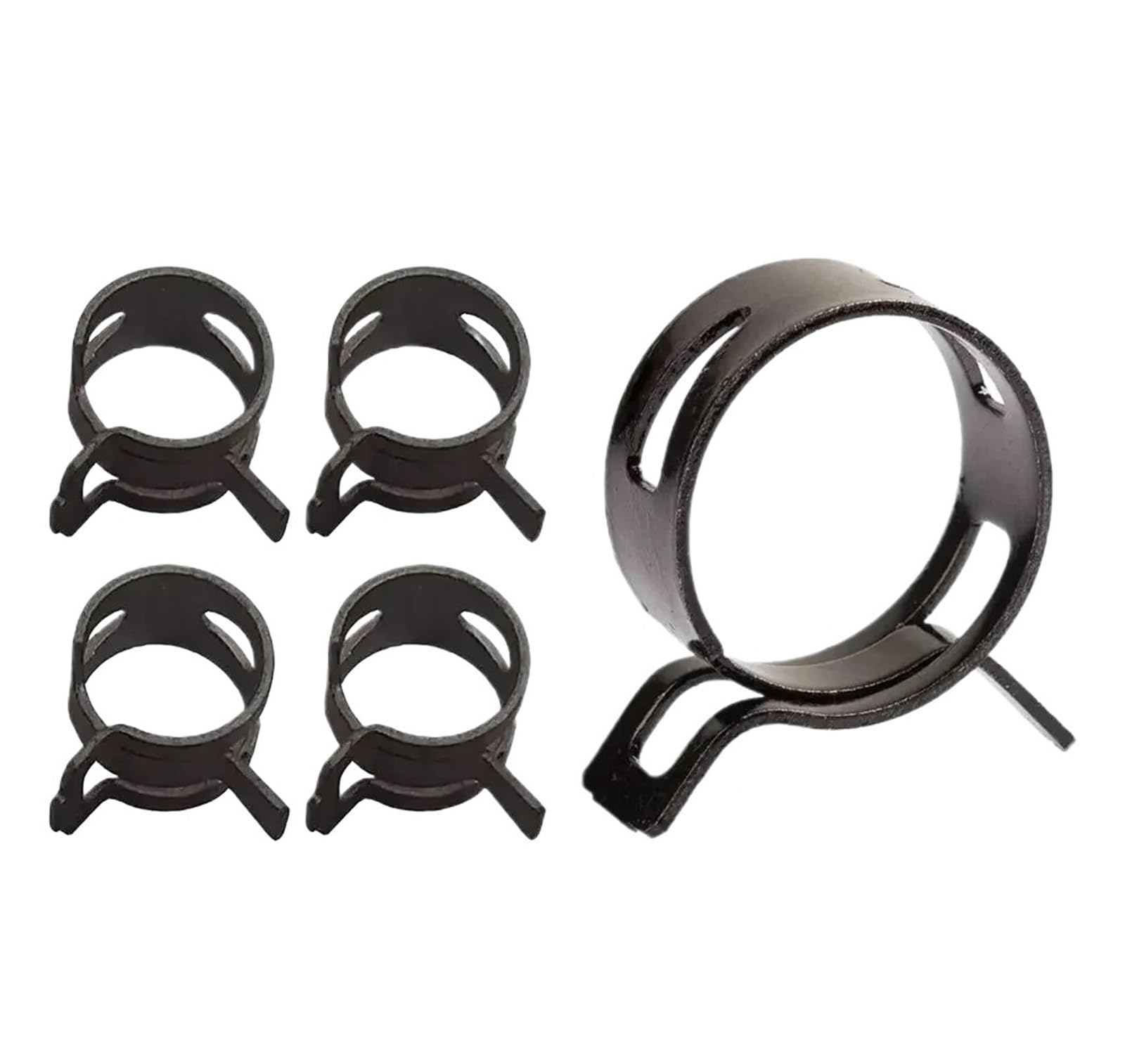 Nodrest 80Pcs 75/ 6-10Mm Spring Fuel Clip Oil Water Hose Pipe Tube Clamp Black Assortment Kit