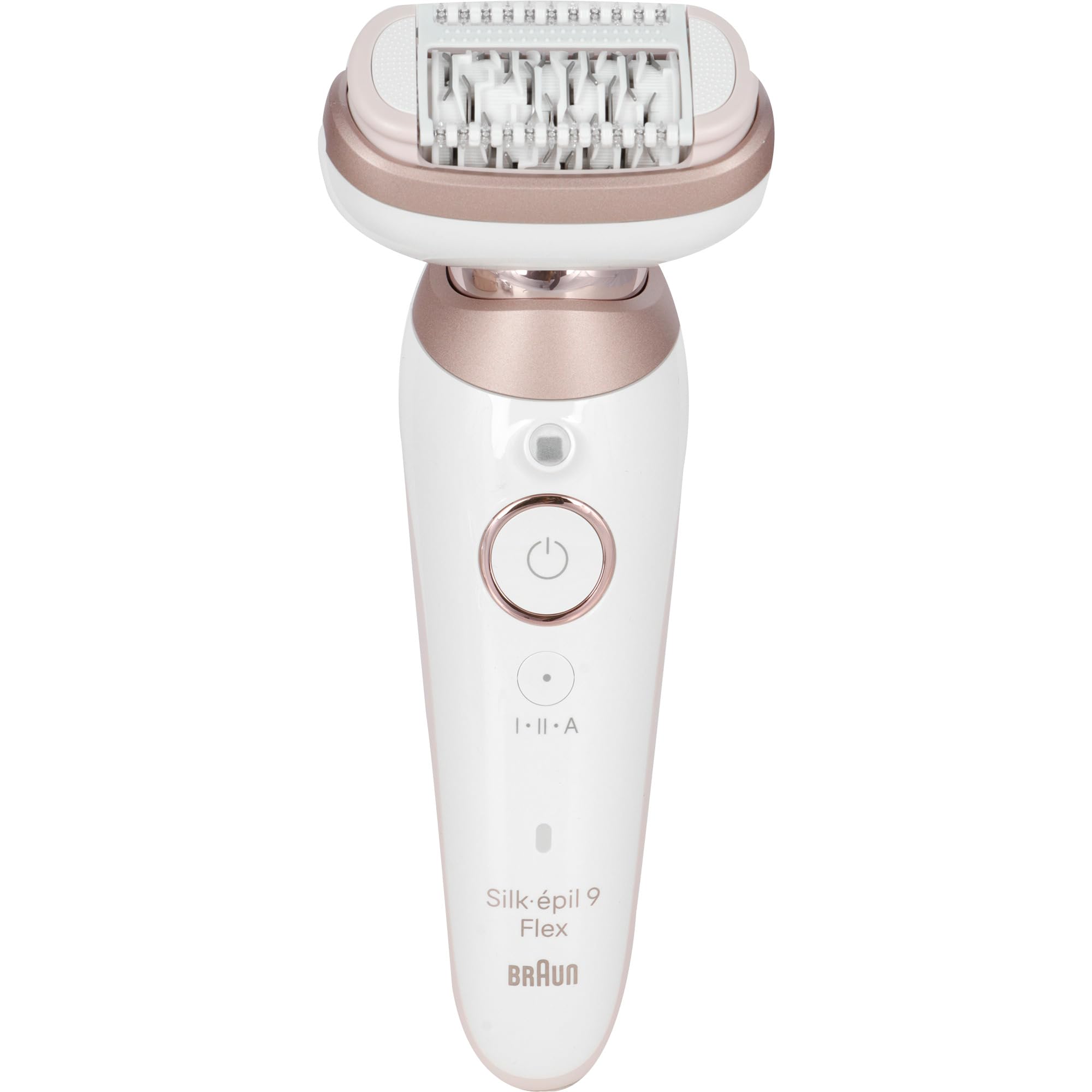 Braun Silk-épil 9 Flex depilator damski/depilator do długotrwałego usuwania włosów, mini golarka, nasadki do peelingu, 9-306 3D, biały/różowy tytan