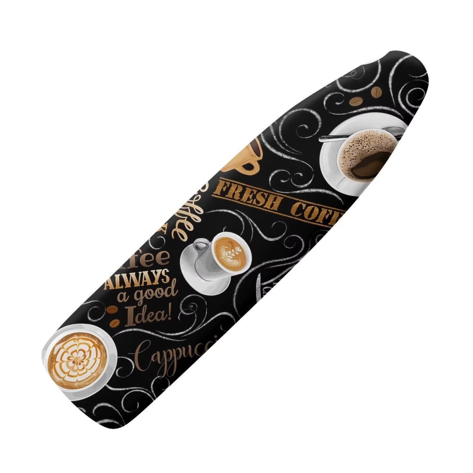 Belidome Coffee Pattern Ironing Board Covers for Protecting Ironing Board Size Up to 136 x 39 cm
