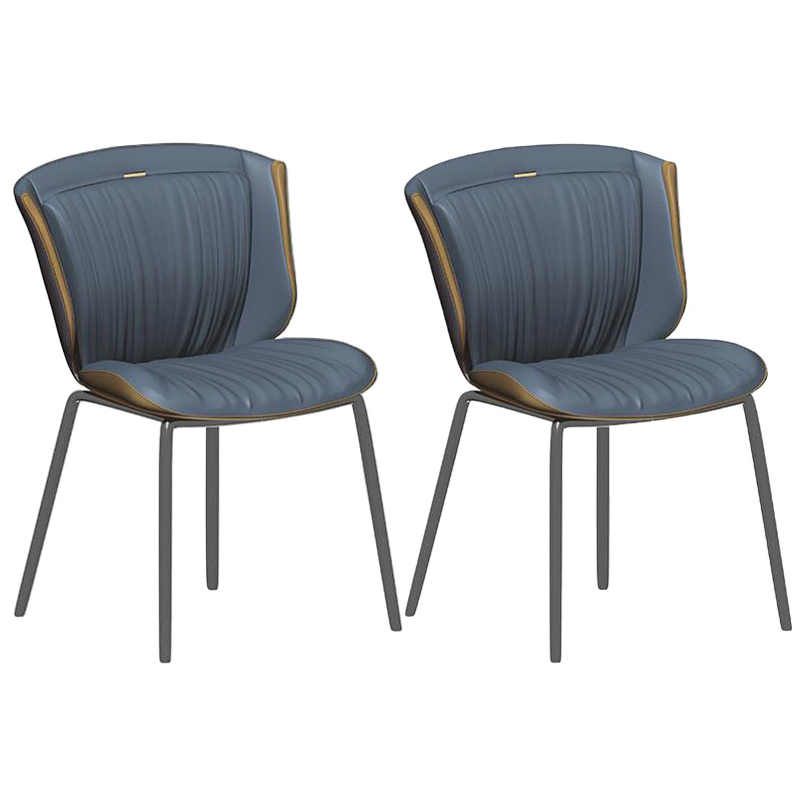 Chaise intérieure design gris ensemble de 2 pour restaurant et salon