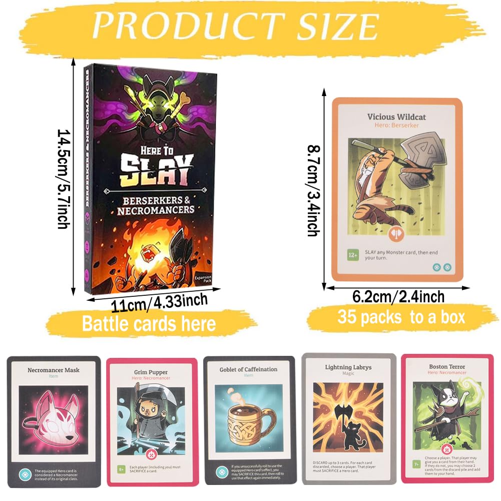 SLPERJE Open War Expansion 2 Card Game Slay Card Game Multiplayer Party Games 15-90 Minutes Playing Time Ideal for Parties Family Gatherings Ages 10+ - Image 2