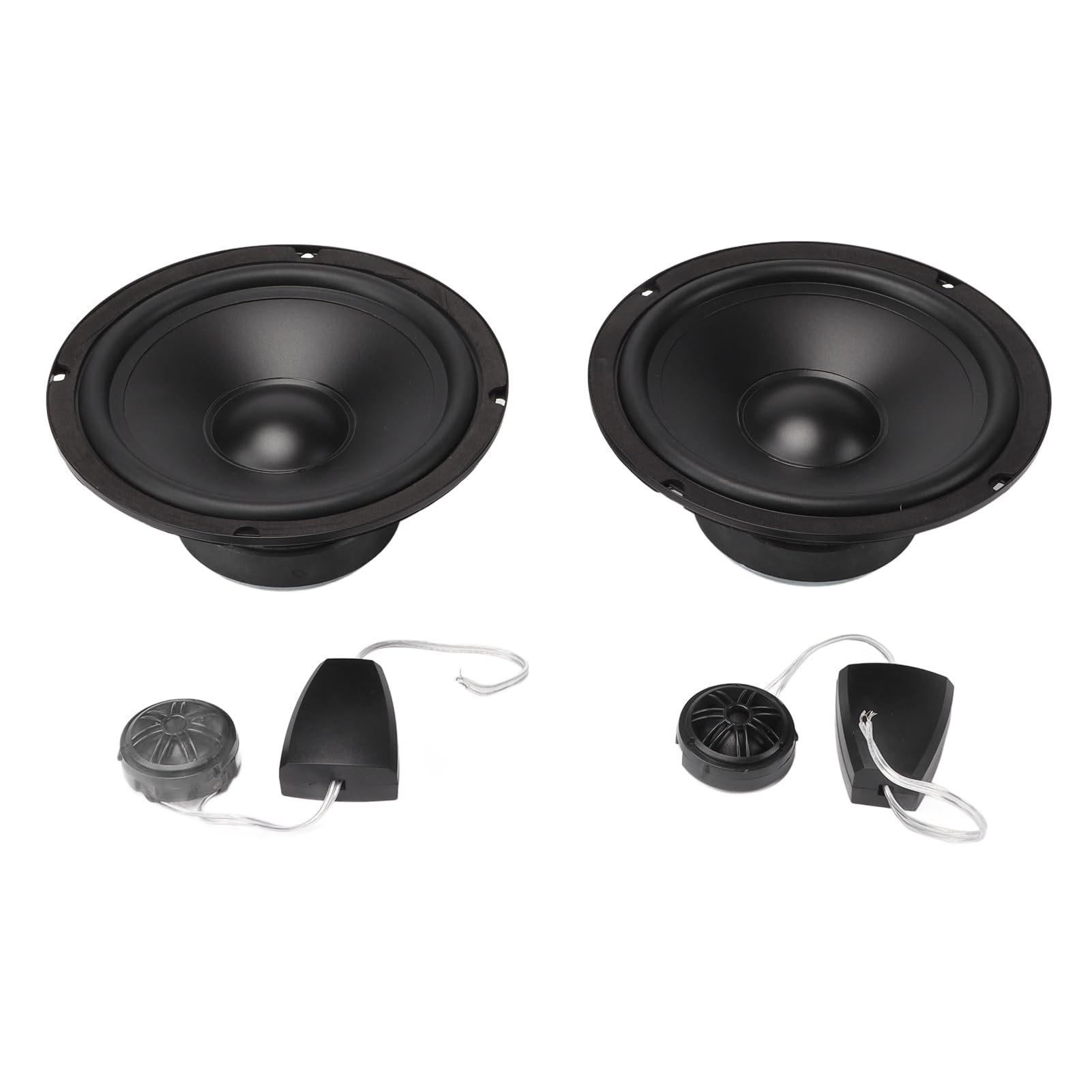 Kit de Haut-parleurs de Voiture de 6,5 Pouces, Haut-Parleur Tweeter Stéréo de Voiture, Installation Facile avec Croisement de Woofer pour