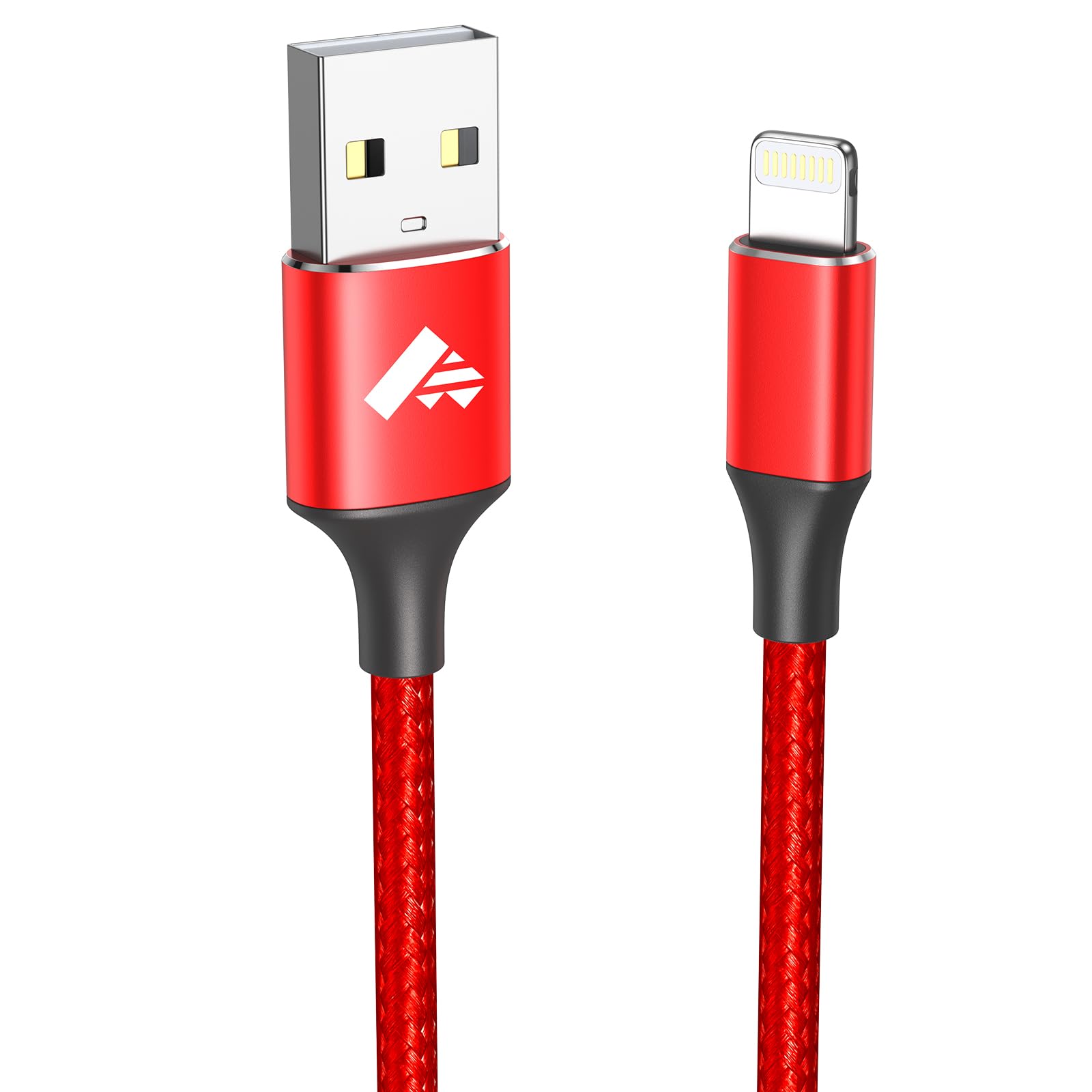 Aioneus iPhone Ladekabel 1.8M, Ladekabel iPhone Schnellladekabel MFi Zertifiziert Lightning Kabel Nylon USB iPhone Kabel für iPhone 14 13 12 11 Pro Max Mini XS XR X 8 7 6 6s Plus 5 SE 2020, iPad