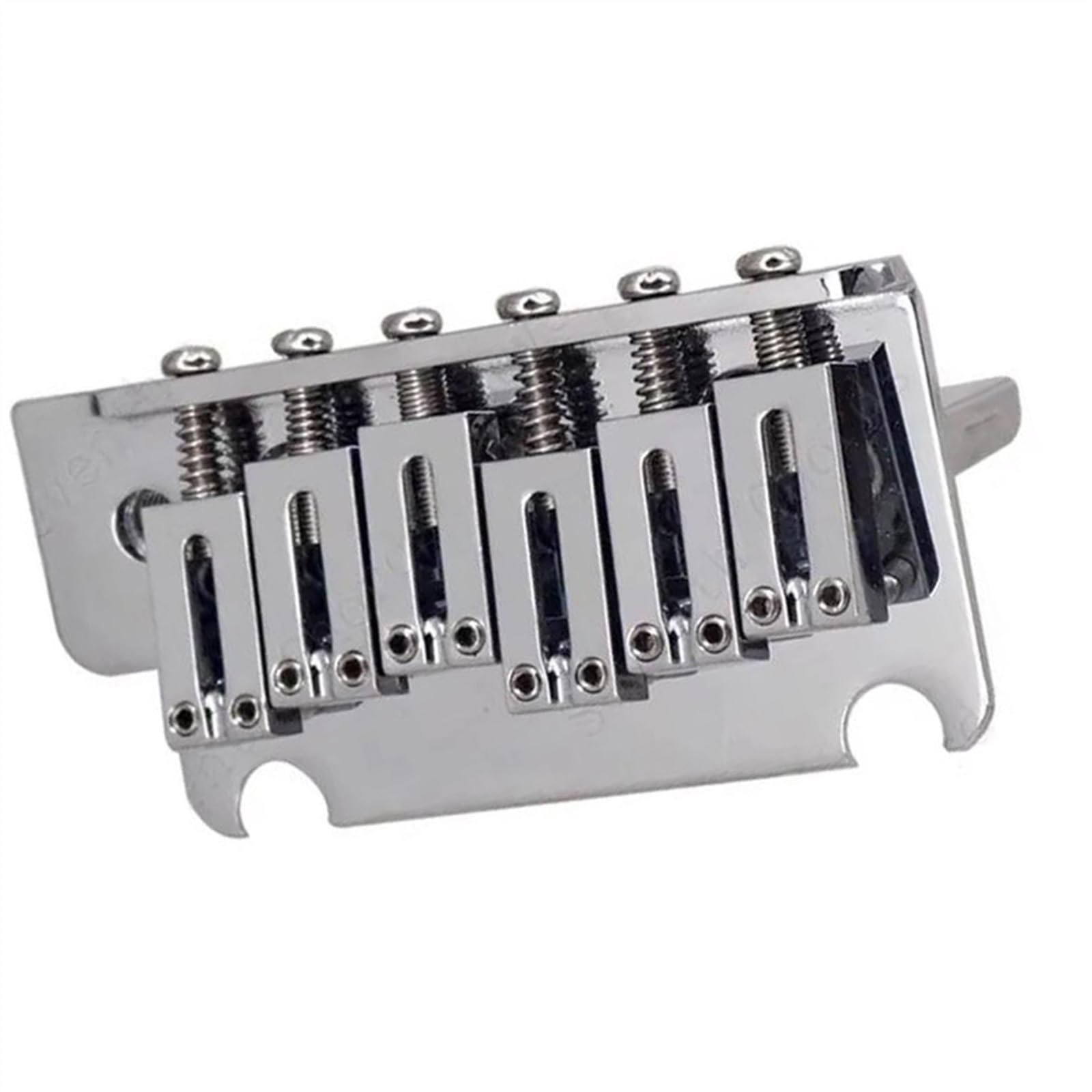 Zestaw Srebrny Mostek Do Gitary Elektrycznej Pogrubiona Podstawa 6 Strun Siodłowy Tremolo Akcesoria Do Instrumentów Muzycznych Części