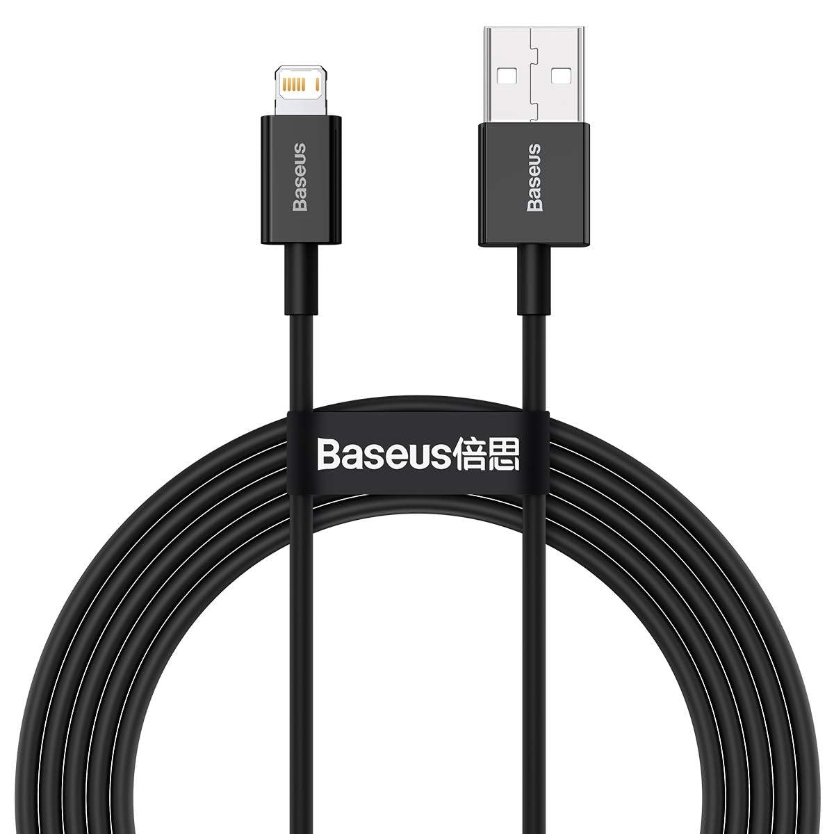 Cavo Baseus Superior Series Lightning, Ricarica Veloce E Trasferimento Dati 2.4A, 2 Metri – Perfetto Per Casa E Auto - 3