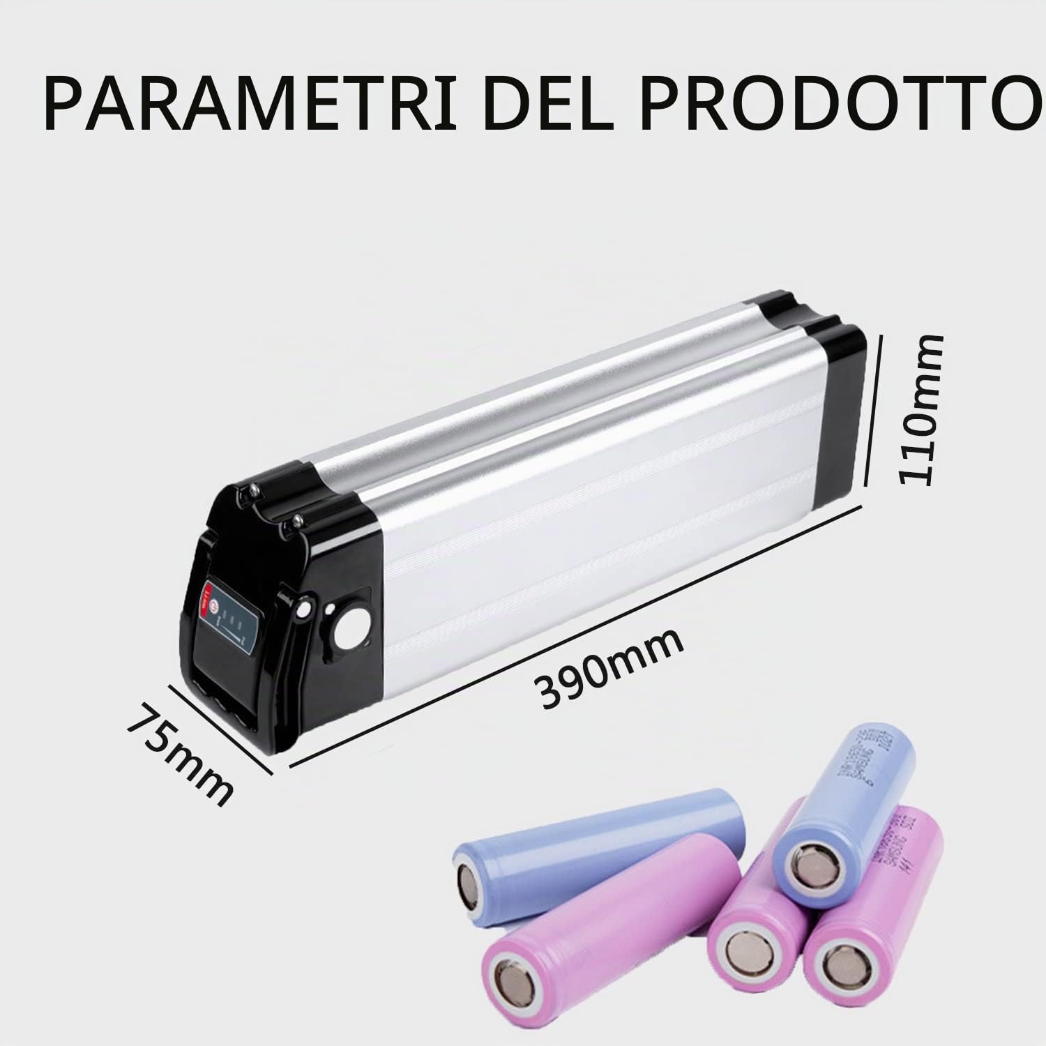 Batteria per Bici Elettrica/Mountain Bike elettrica per MiFa Rex Aldi Bike 36V 15.6Ah Litio batterie con Caricabatteria per Motore da 100W-500W con Caricabatterie e BMS