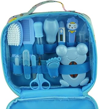 ZELINYE Baby Grooming kit Set Infant Baby Grooming Tools Newborn Manicure Set Baby Healthcare Nail Clippers Hairbrush Tool Set13PCS