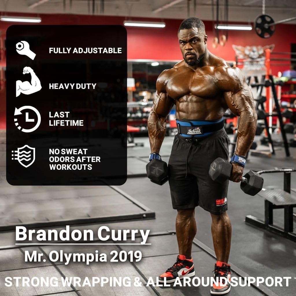 Schiek Sports Model 1907 Platinum Edition Ultimate Grips - 3 in 1 Weight Lifting Straps Wrist Wraps and Grip Pads - Secure Non Slip Control and Comfort for Strength Training