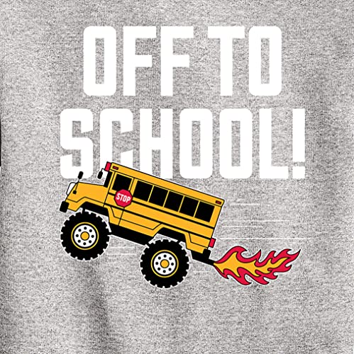 Instant Message - Off To School Bus - Toddler & Youth Crewneck Fleece Sweatshirt3