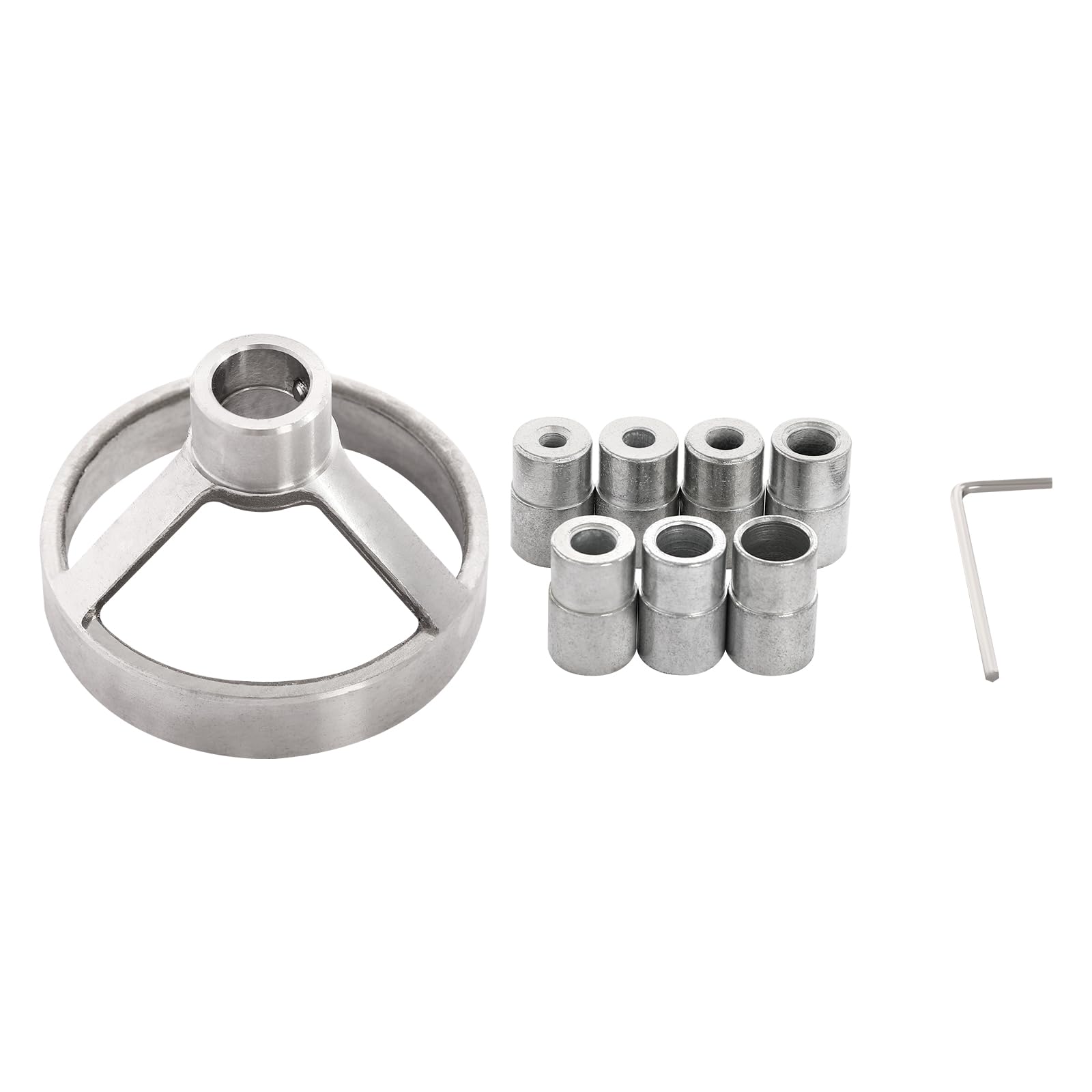 Straight Hole Drilling Positioner, Stainless Steel Bushing Woodworking Tools?90 Degree Drill Guide 5/6/7/8/9/10/12mm Drill Bit Hole Puncher Locator Jig for Positioning to Drill Holes in Wood, Plastic