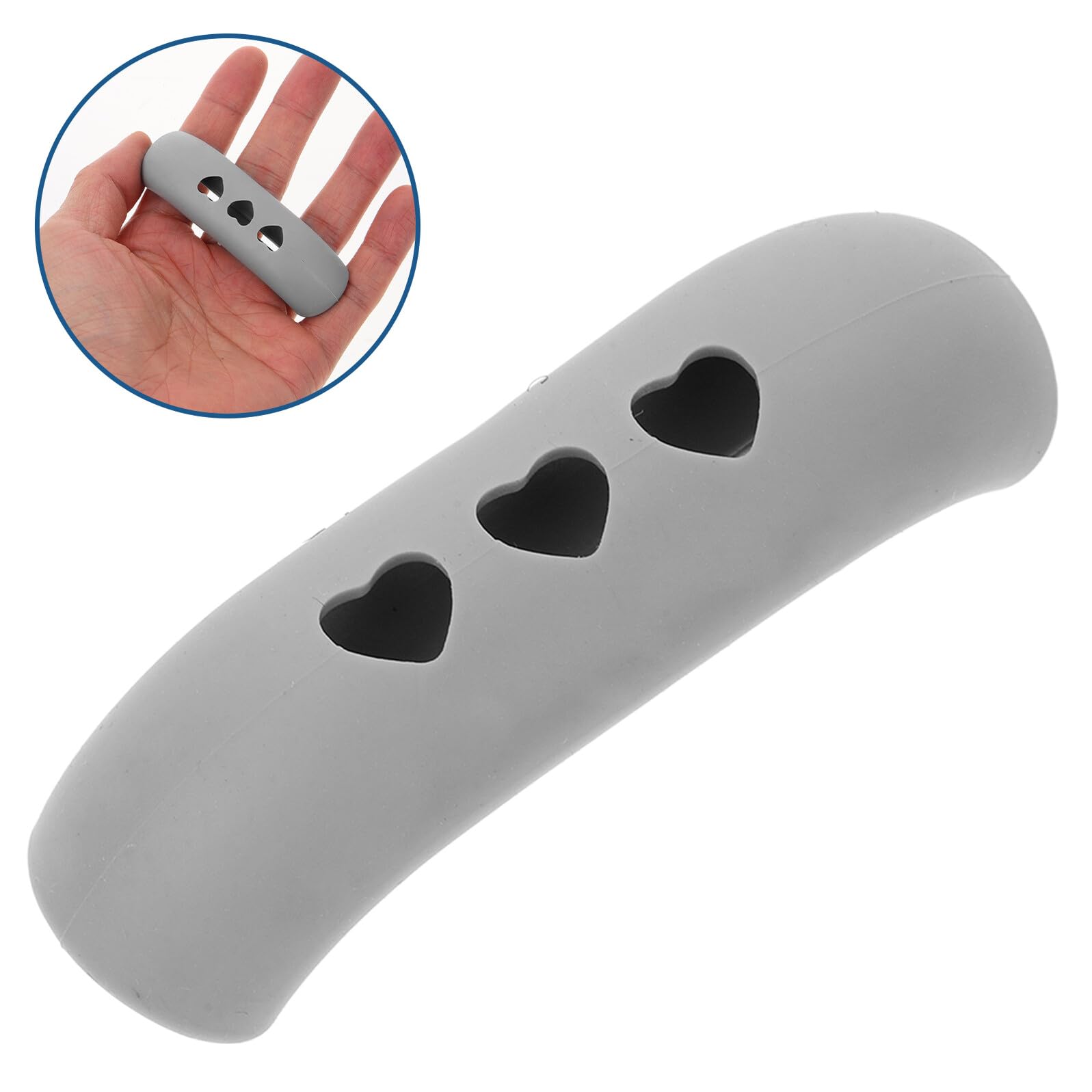 VALICLUD Fundas para Asas de Ollas Resistentes al Calor Antideslizantes de Silicona Duradera 80 Unidades Rojo Gris Claro Negro Azul para Cocina Segura y Protección Térmica en Hogar