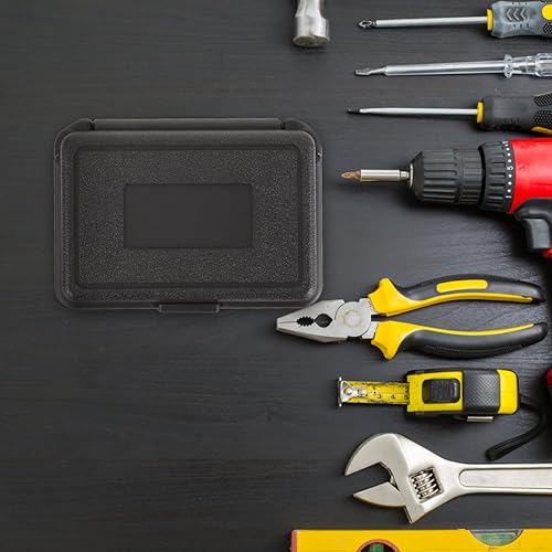 Miniatura 9 de DOITOOL Estuche rígido impermeable pequeña caja de herramientas portátil organizador de almacenamiento de mano para herramientas de coche, camping,