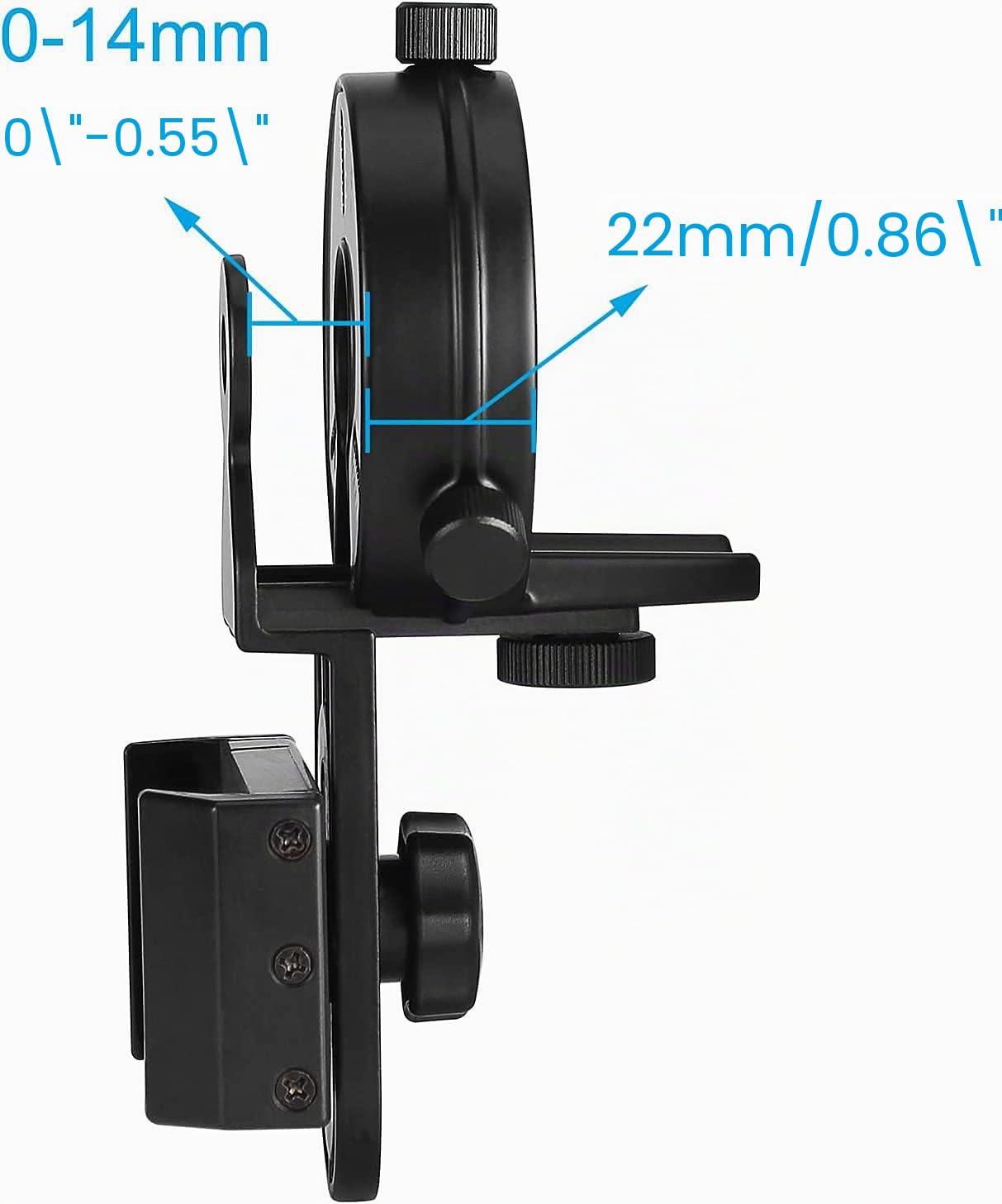 SOLOMARK Adaptador de teléfono celular: adaptador de fotografía funciona con prismáticos, monoculares, telescopios, telescopios, para iPhone, Samsung, HTC, LG y más