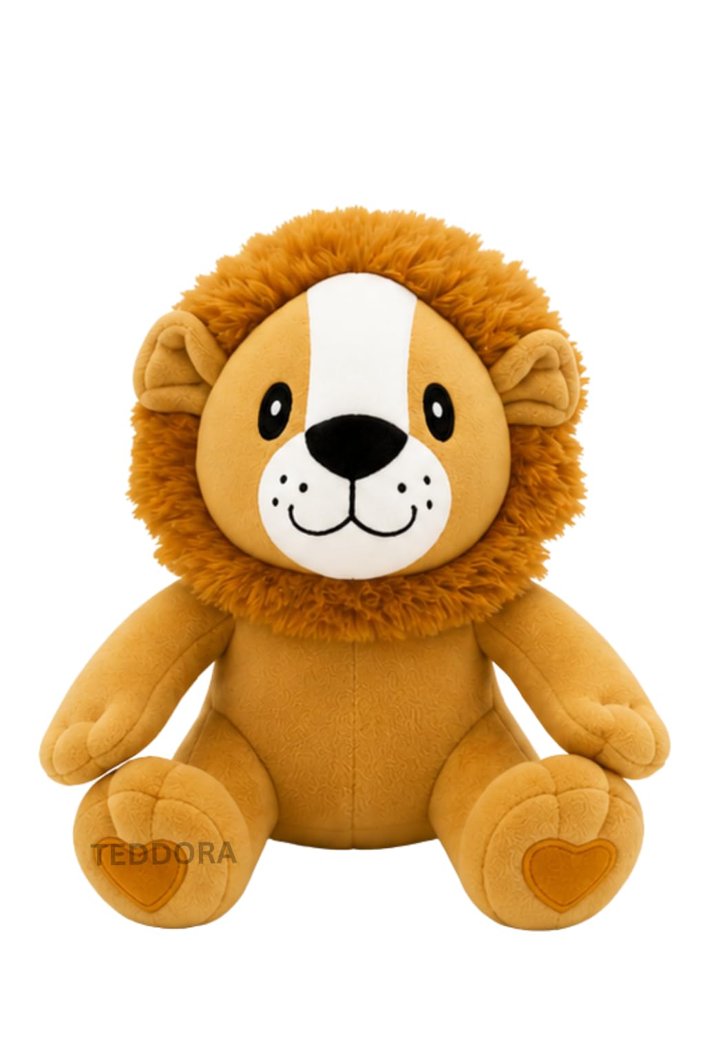 Muffin Lion Soft Toy for Girls Boys Kids, Cute Lion Plush Animal Cuddly Stuffed Toy, Soft Fabric Mane Design Playtime Companion Decorative Room Gift for Kids Birthday Surprise Item | Brown-image-15