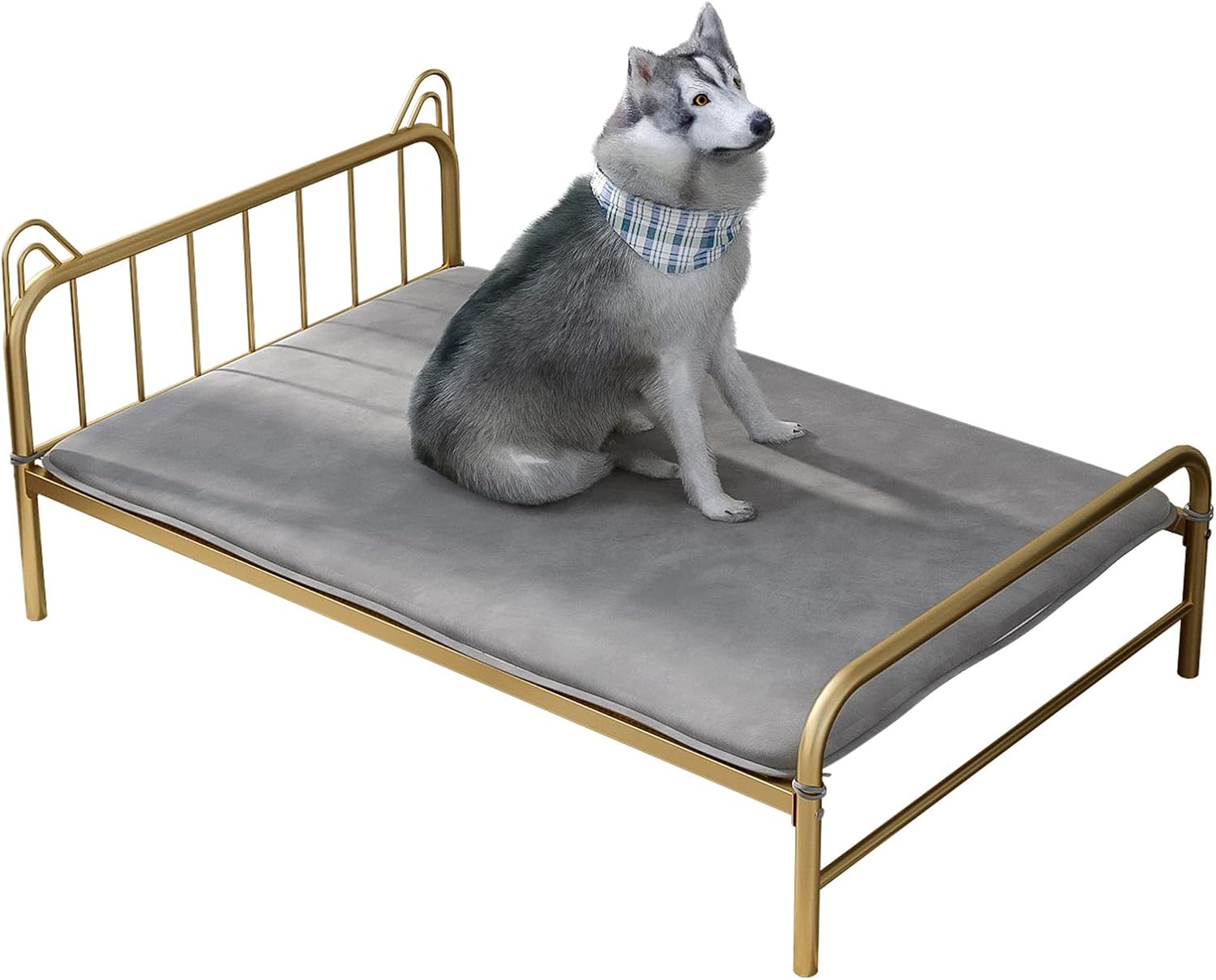 OSCHF Large Dog Bed Frame Elevated Pet Metal Bed with