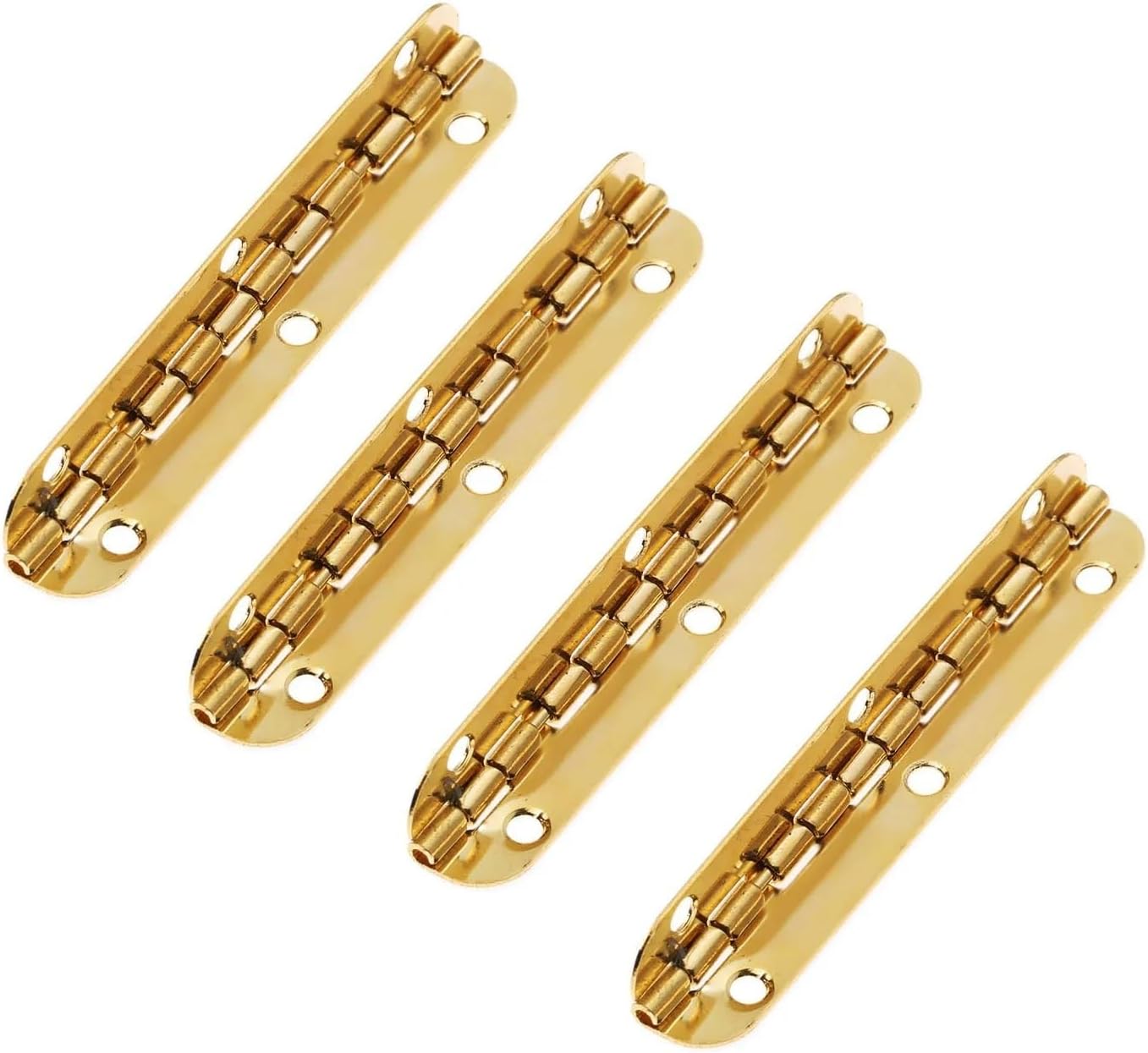 65x15mm Gold Cabinet Hinges Furniture Hardware Wood Door Window Hinge 4Pcs