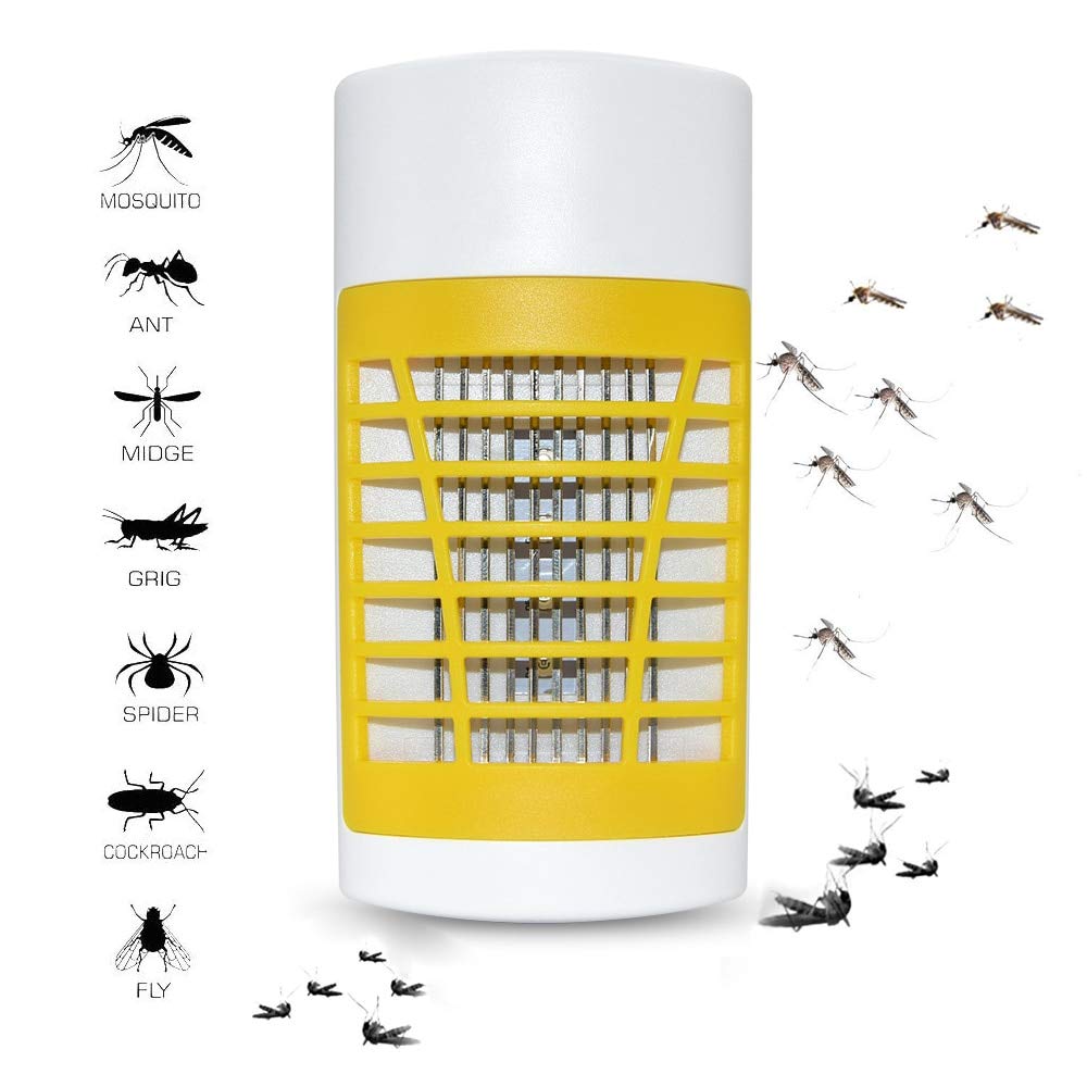 Mata Mosquitos, lámpara electrónica antimosquitos, Repelente de Insectos, Mosquitos, Moscas domésticas, Hormigas, cucarachas, luz Led Nocturna, Trampa para Insectos