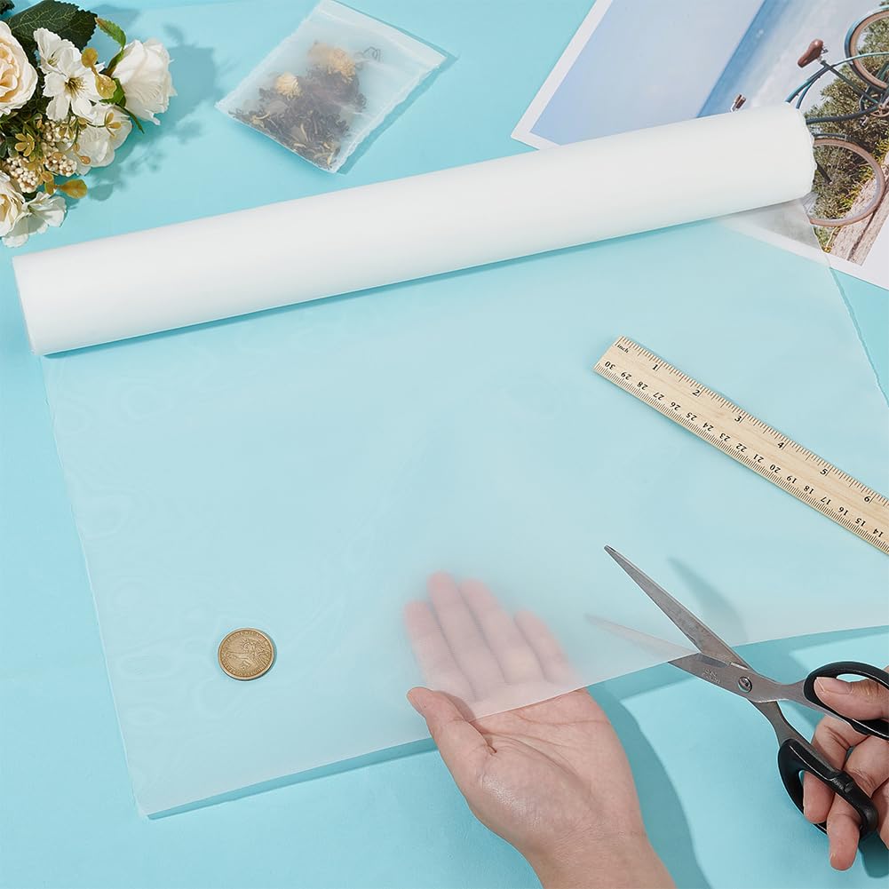 BENECREAT Filtro A Maglie di Nylon Bianco Da 40x400cm, 200 maglia Riutilizzabile Filtro Acqua Maglia Filtro Fine Resistente Al Calore per Vernice, Birra Fatta In Casa
