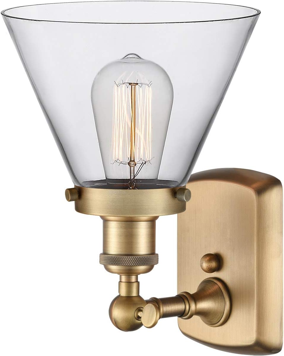 Innovations 916-1W-BB-G42 Transitional One Light Wall Sconce from Ballston Collection in Brass Finish, (INNO916-1W-BB-G42)