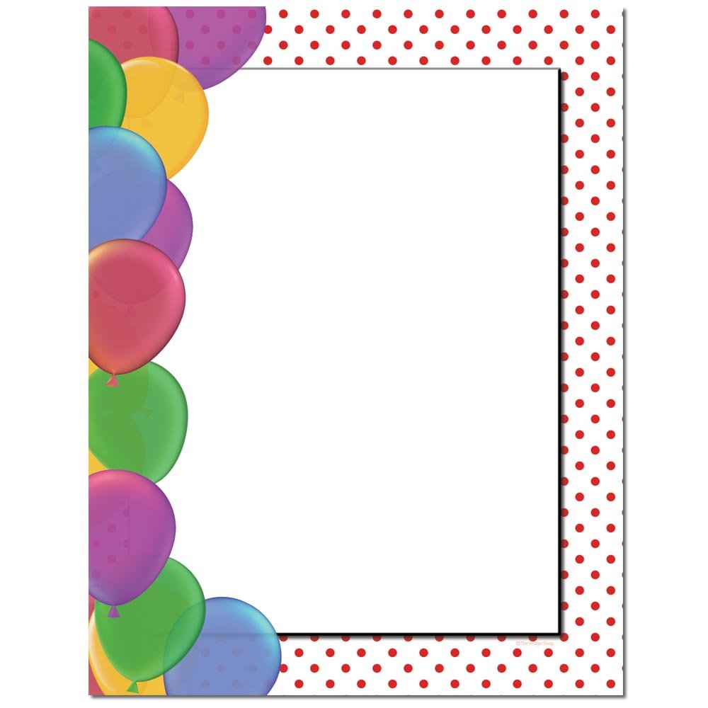 Amazon.com : The Image Shop - Party Balloons 100 Pack - 8.5 x 11 Inch ...