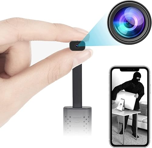 Cámara inalámbrica WiFi USB, cámara de seguridad WiFi 1080P, cámara USB portátil, mini cámara de monitor de bebé con visión nocturna mejorada,